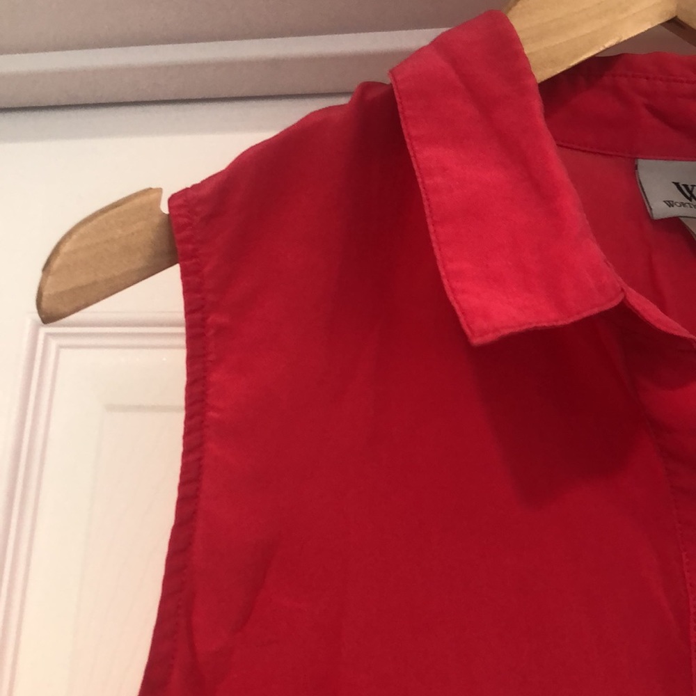Worthington Sleeveless Button down Blouse - Picture 2 of 9